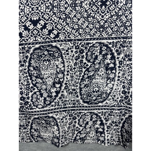 Lucky Brand Womens‎ Top 1X Boho Style Printed Navy Tunic Paisley - Picture 3 of 5